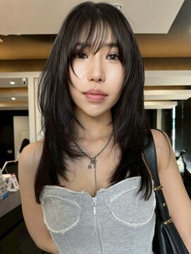 エイチ(H) xカット/イメチェン/ホワイトブロンド/外ハネボブ/美髪/