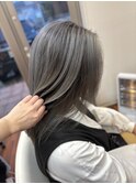 シルバーバレイヤージュ ブリーチカラー