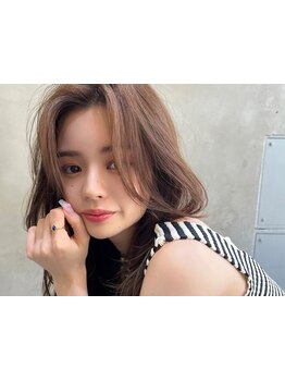 【カット+イルミナカラー+最新Tr\8200】思わず笑顔に☆大切な顔周りをセンスと技術でズルいくらい可愛く*