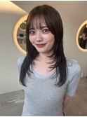 レイヤーカット 顔周りカット 艶髪 髪質改善トリートメント 20代