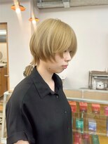 エルム 府中(yelm) 抜きっぱなしベージュとショートウルフ