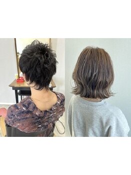 一人ひとりの髪質やクセを見極めたカットで、伸びても扱いやすいスタイルへ。サロン帰りのスタイルが長続き