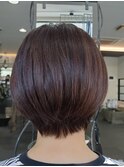 20代30代40代/耳かけ/こなれショートボブ/白髪ぼかし/ハイライト