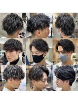 ブルニール 中崎町(BLEUNIR)&nbsp;ツイストスパイラル集　波巻き　フェザー　シャドウパーマ