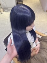 カーサ 西大寺南ロータリー店(casa) ネイビーカラー/ケアブリーチ/ブルベカラー