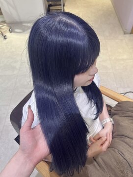 カーサ 西大寺南ロータリー店(casa) ネイビーカラー/ケアブリーチ/ブルベカラー