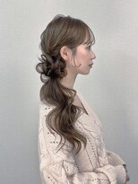 エヌ 銀座新橋(N)&nbsp;サイドポニー/編み込み/お団子/ヘアセット/結婚式/銀座/新橋