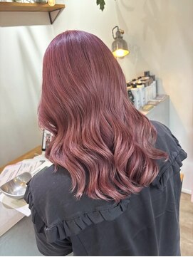 アーブルポンテ(ARBRE ponte) ブリーチダブルカラーピンク髪質改善トリートメント