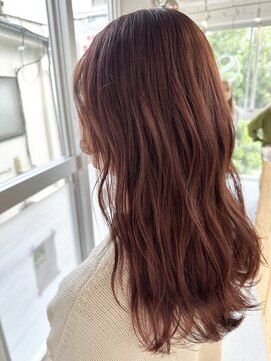 スクリ 玉造(SUKURI) #赤髪#ロング#夏カラー