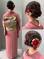ヘアーメイク ツインズ(Hair Make TWINS)&nbsp;結婚式ヘア 留袖×上品シニヨンアレンジ
