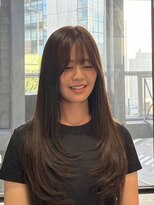アウラ(AURA)&nbsp;ロングレイヤーアッシュブラウン