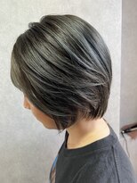 ロックス ヘアー ギャラリー(Rocks hair gallery)&nbsp;赤みレス透明感カラー×抜け感ショートボブ