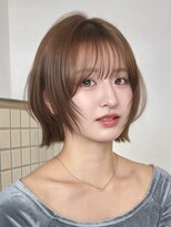 サンド クリア 横浜本店(sand clear)&nbsp;透明感ラテベージュレイヤーボブ