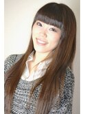 ワイドバング☆のナチュラルストレート
