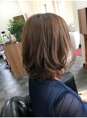 お手れ簡単ミディアムカット