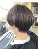 ショートボブ/ハイライト