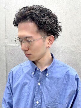 ガズル ハラジュク(GUZZLE HARAJUKU) 無造作　かきあげセクシースパイラルパーマ