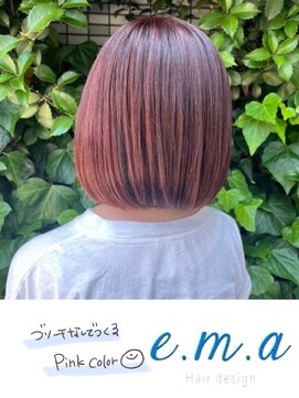 エマヘアデザイン(e.m.a Hair design) ピンクカラー