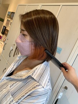 トライベッカスマートサロン(TRIBECA smart salon) ブラウン×オレンジ