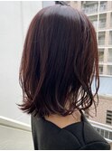 【外ハネ*レッドブラウン】