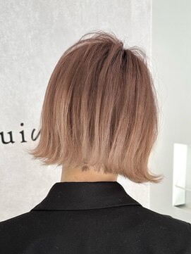 スイ(suiw) ボブバレイヤージュ☆ミルクティー【suiw】昭和町/天王寺/阿倍野