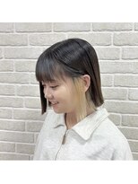 アボックス(abox)&nbsp;切りっぱなしボブ×抜きっぱなしイヤリング