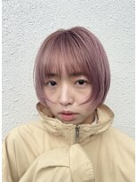 ノブレス ノアール(NOBLESSE NOIR)&nbsp;ペールピンク/顔周りレイヤーボブ