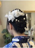 大分/府内町/浴衣着付+ヘアセット