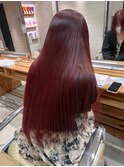 ワインレッド20代30代40代ハイライトブリーチダブルカラー立川