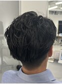 ニュアンスパーマセンターパート韓国メンズパーマ