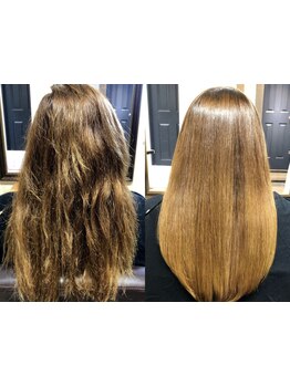 【福岡天神/長崎浜町で大人気サロン】髪質改善でお悩み解決!くせ/うねりを解消してナチュラルな髪に*