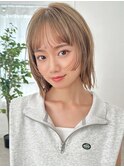 【La fith】切りっぱなしボブ×ケアブリーチ×顔周りレイヤー