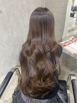 ラック(LUCK)&nbsp;ショコラブラウン/船橋/くすみベージュ/細めハイライト