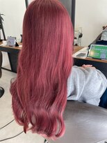 エボルブヘアー(EVOLVE Hair)&nbsp;ブリーチカラー/ピンクカラー/パツっとロング