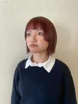 アコーズ ヘア トクシゲ(accord s hair Tokushige)&nbsp;ボブヘア/フェイスレイヤー/オレンジブラウン