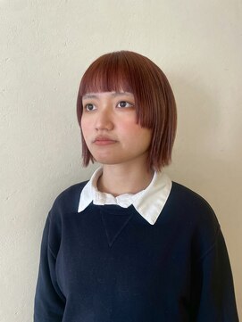 アコーズ ヘア トクシゲ(accord s hair Tokushige) ボブヘア/フェイスレイヤー/オレンジブラウン