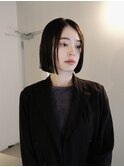 ストレートパーマ/髪質改善ボブ/縮毛矯正ボブ/透明感/30代