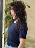 ミディアムレイヤーリッジパーマ20代30代40代
