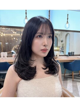 ロンドアベニール 北千住(Lond avenir) くびれヘア/顔周り/韓国/レイヤーカット/黒髪/ロング/前髪北千住