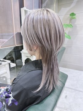 デイズ(days) メンズライクロングウルフショートヘアアッシュグレージュカラー