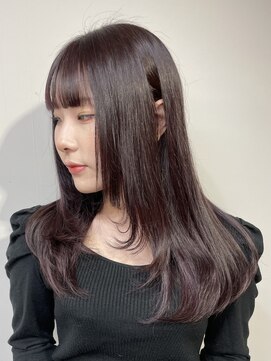 レイヤーカット×バーガンディー