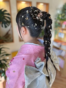 成人式前撮りヘアセット