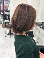 エンディアリング 東銀座(Endearing) 肩上ボブ大人可愛いボブひし形ボブアッシュベージュ