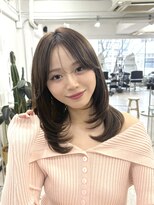 ハニー 町田(HONEY)&nbsp;レイヤーカット/ハッシュカット/韓国ヘア/ショコラブラウン