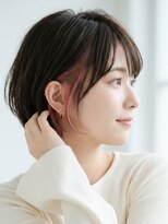 エレナ 那覇 新都心(Helena)&nbsp;シアーバング/ショートボブ/インナーカラーピンク