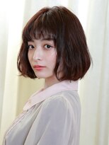 ウィルゴ(VIRGO) 【VIRGO】フリンジバング切りっぱなしボブのカールスタイル