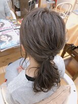 ヘアーアンドメイクアップ ボンボーノ(Buon BuonO) 頭皮ケア込みスクワランオイルカラーカット→仕上げにアレンジ