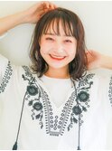 ☆ラフウェーブパーマ×小顔前髪ロブ☆navile表参道