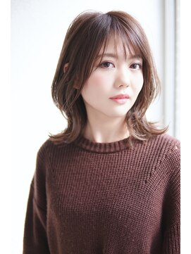 エマ(emma) N.使用大人かわいい☆アッシュブラウン☆ひし形くびれミディアム