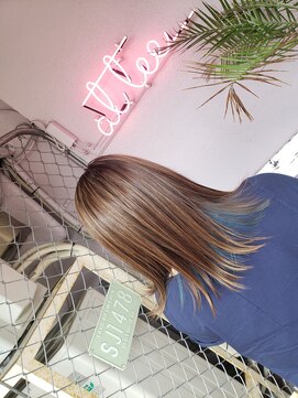 アットティー 金沢文庫(at tee...) ハイライトグラデーション×インナーカラー☆金沢文庫/金沢八景